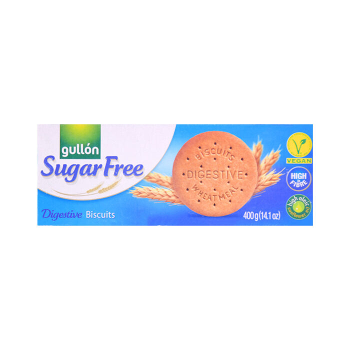 GULLON SUGAR FREE DIGESTIVE WHEAT MEAL BISCUITS 400 GM