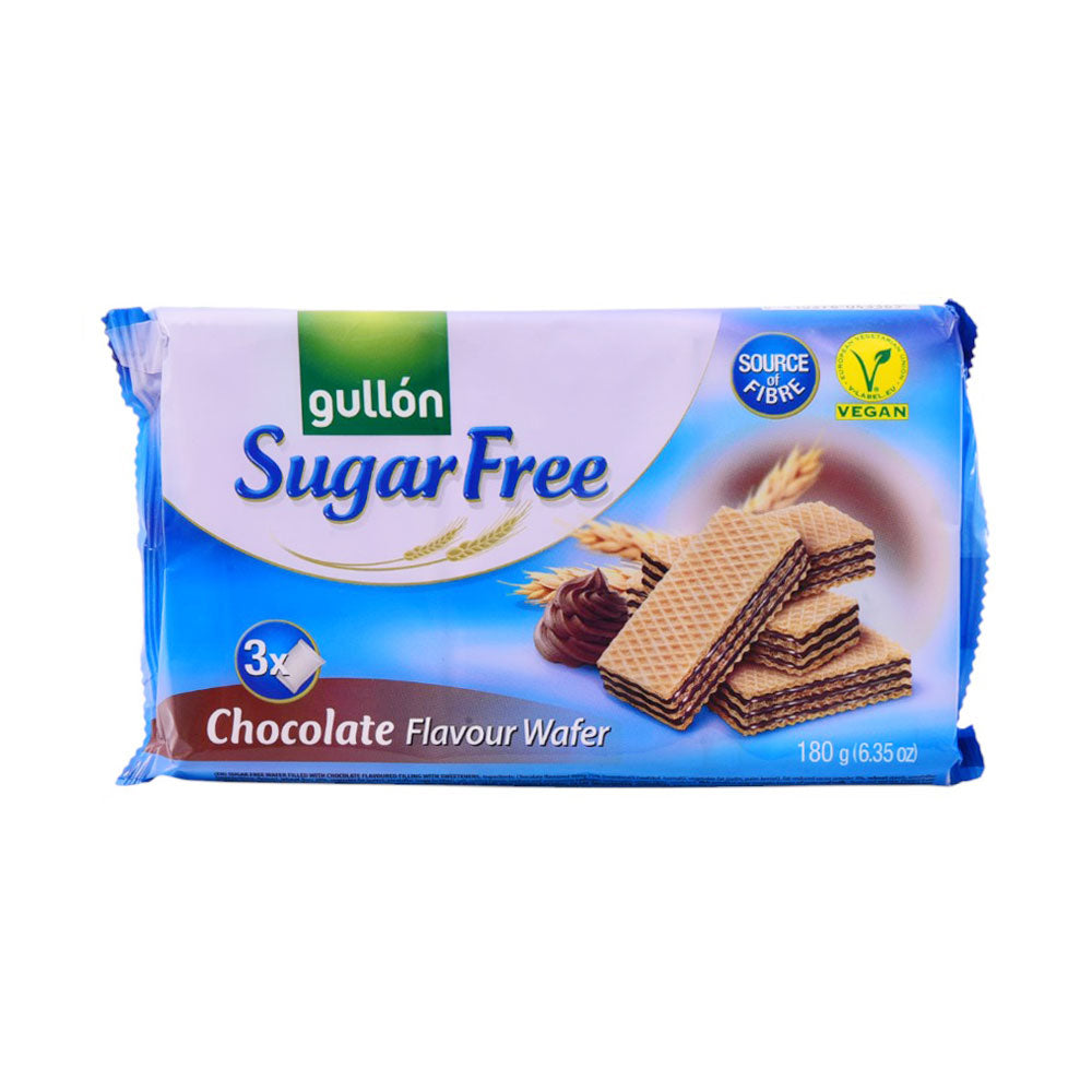 GULLON WAFER CHOCOLATE SUGAR FREE 180 GM