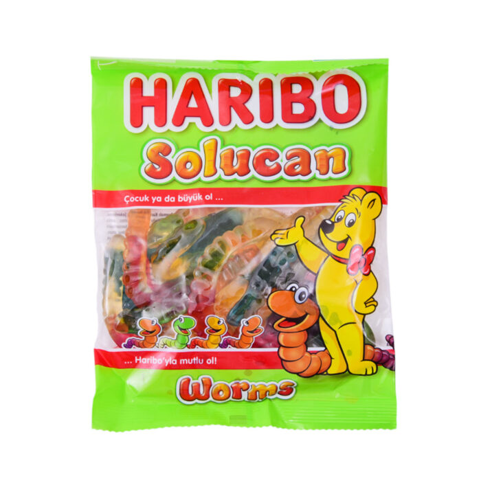 HARIBO WORMS JELLY 160 GM
