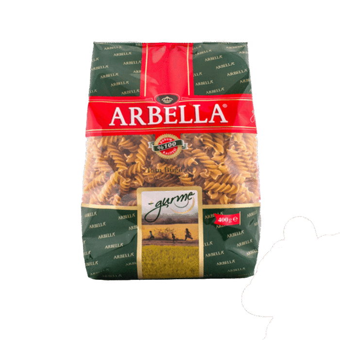 ARBELLA PASTA WHOLE WHEAT FUSILLI 400 GM