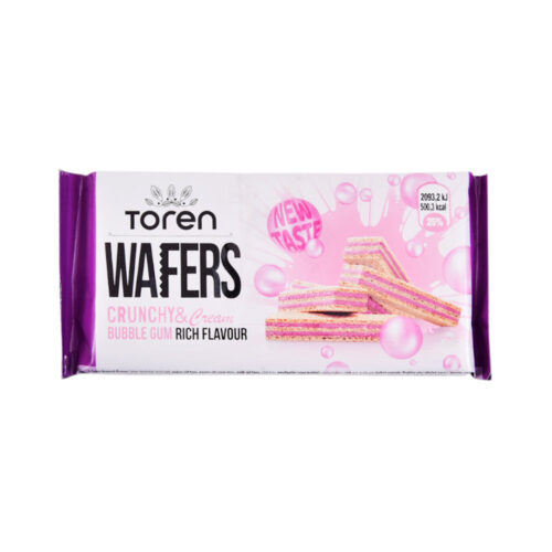 TOREN WAFFERS CRUNCHY & CREAM BUBBLE GUM 55 GM