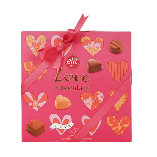 ELIT CHOCOLATE PINK LOVE 16 PIECES 168 GM