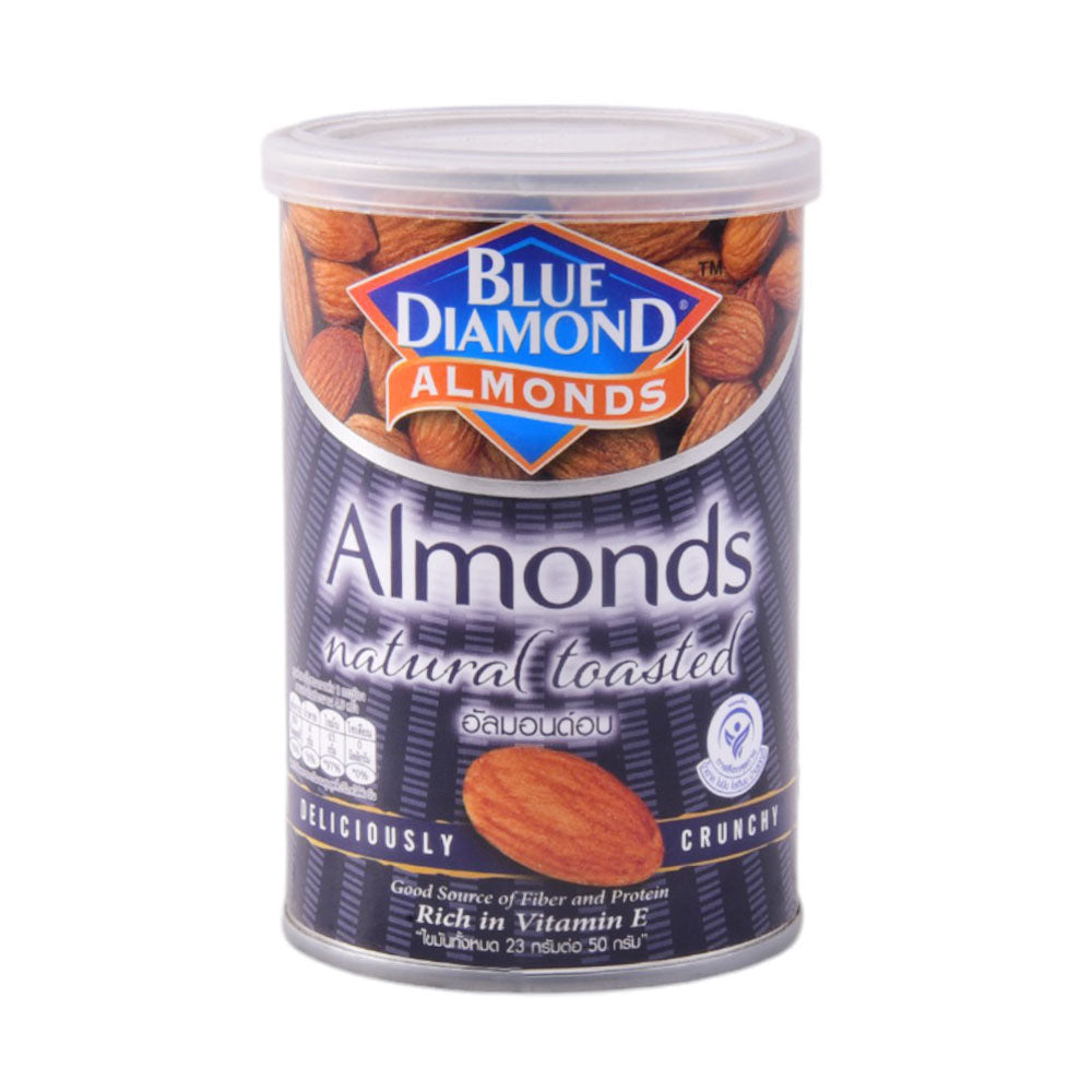 BLUE DIAMOND TOASTED ALMONDS NATURAL TIN 130 GM