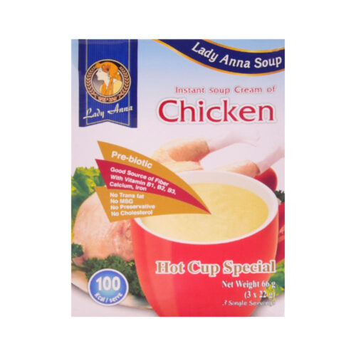 LADY ANNA INSTANT SOUP CREAM CHICKEN 66G (3X22G)