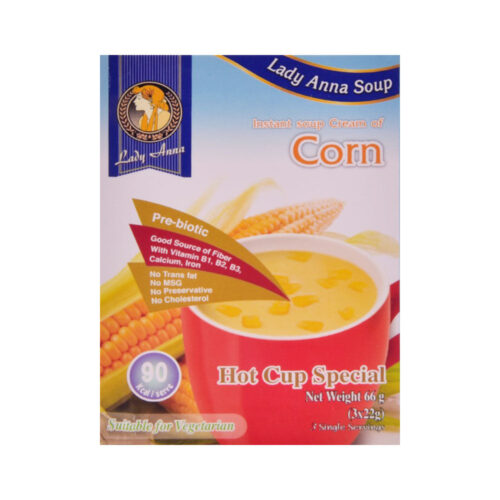 LADY ANNA INSTANT SOUP CREAM CORN 66G (3X22G)