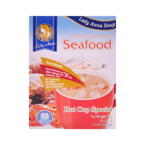 LADY ANNA INSTANT SOUP CREAM SEAFOOD 66G (3X22G)