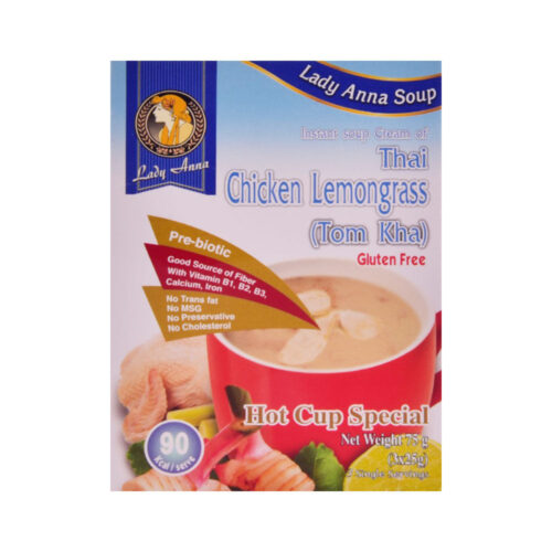 LADY ANNA INSTANT SOUP CREAM THAI CHICKEN LEMONGRASS 66G (3X