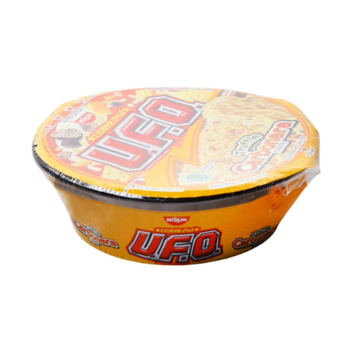 NISSIN RAMEN NOODLES U.F.O TRUFFLE CARBONARA  CAUTION HOT WA