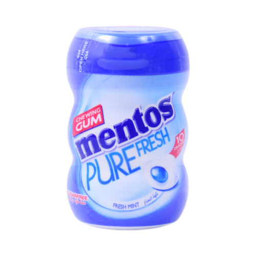 MENTOS PURE FRESH FRESHMINT SUGARFREE CHEWING GUM 10PCS