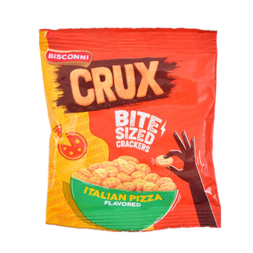 BISCONNI CRUX BITE CRACKERS ITALIAN PIZZA 7.7 GM