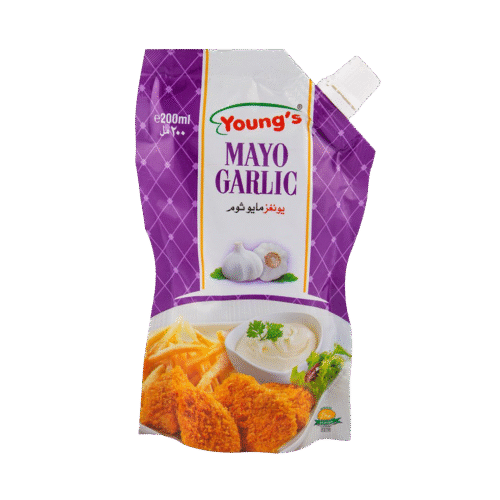 YOUNGS MAYO GARLC SAUCE 200 ML