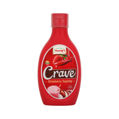 YOUNGS CRAVE STRWABERRY TOPPING 300GM