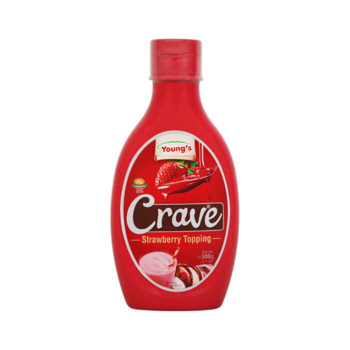 YOUNGS CRAVE STRWABERRY TOPPING 300GM