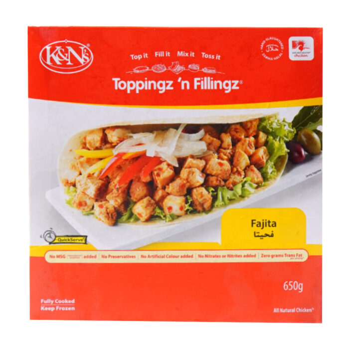 K AND N TOPPINGZ N FILLINGZ FAJITA 650 GM