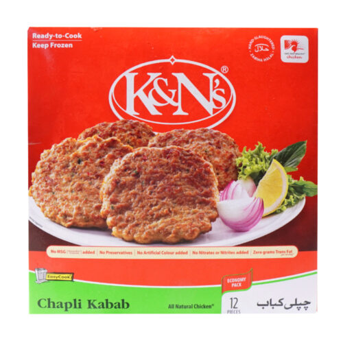 K AND N CHAPLI KABAB 12 PCS 900 GM