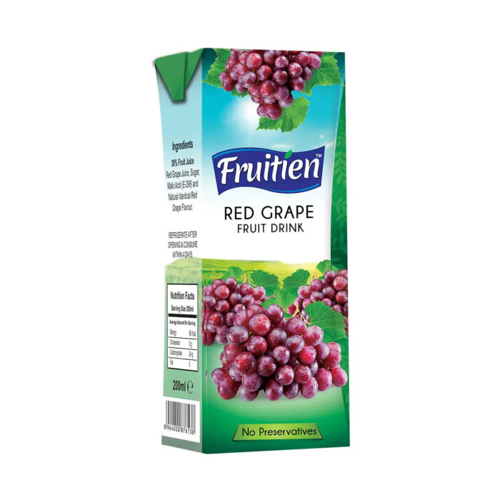 FRUITIEN JUICE RED GRAPES PREMIUM NECTAR 200 ML