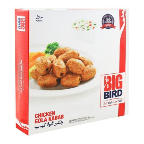 BIG BIRD CHICKEN GOLA KABAB 24PCS 480 GM