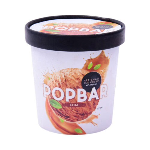 POPBAR CHAI ICE CREAM CUP 475 ML