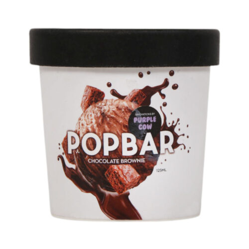 POPBAR CHOCOLATE BROWNIE ICE CREAM CUP125 ML