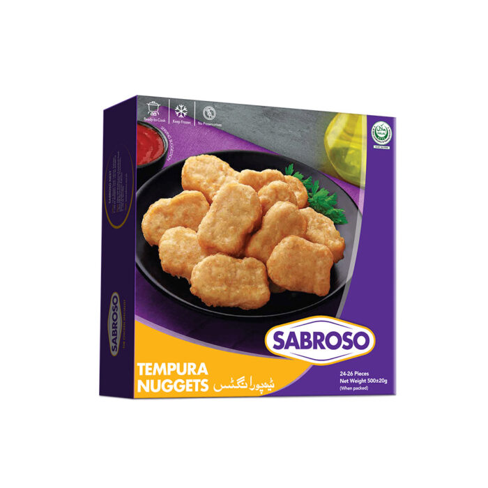 SABROSO TEMPURA 26 PCS NUGGETS 500GM