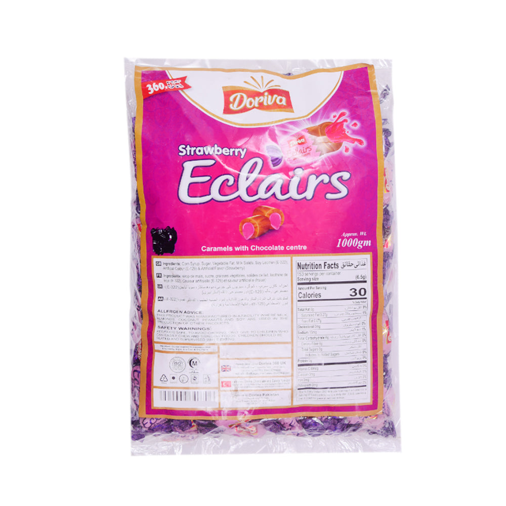 DORIVA ECLAIRS STRAWBERRY POUCH 1000GM