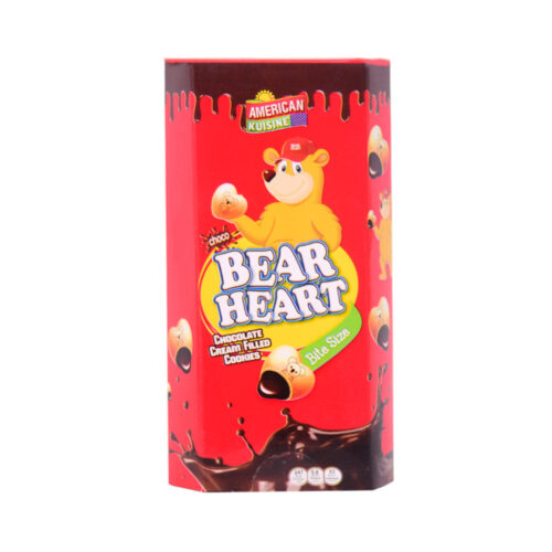 AMERICAN KUISINE BEAR HEART CHOCOLATE FILLED COOKIES 60GM