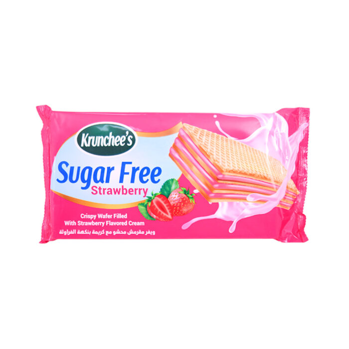 KRUNCHEES SUGAR FREE  WAFER STRAWBERRY 100GM