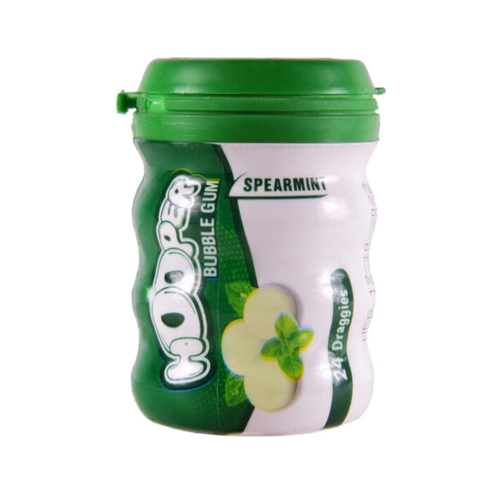 HOOPER BUBBLE LARGE CANSPEARMINT 60GM