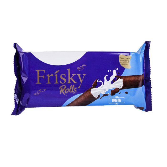 INOVATIVE FRISKY MILK CREAM ROLLS BISCUIT 86.4GM
