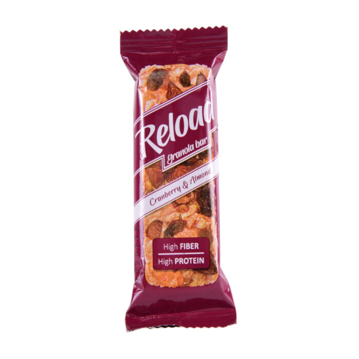 RELOAD CRANBERRY & ALMOND GRANOLA BAR 40 GM