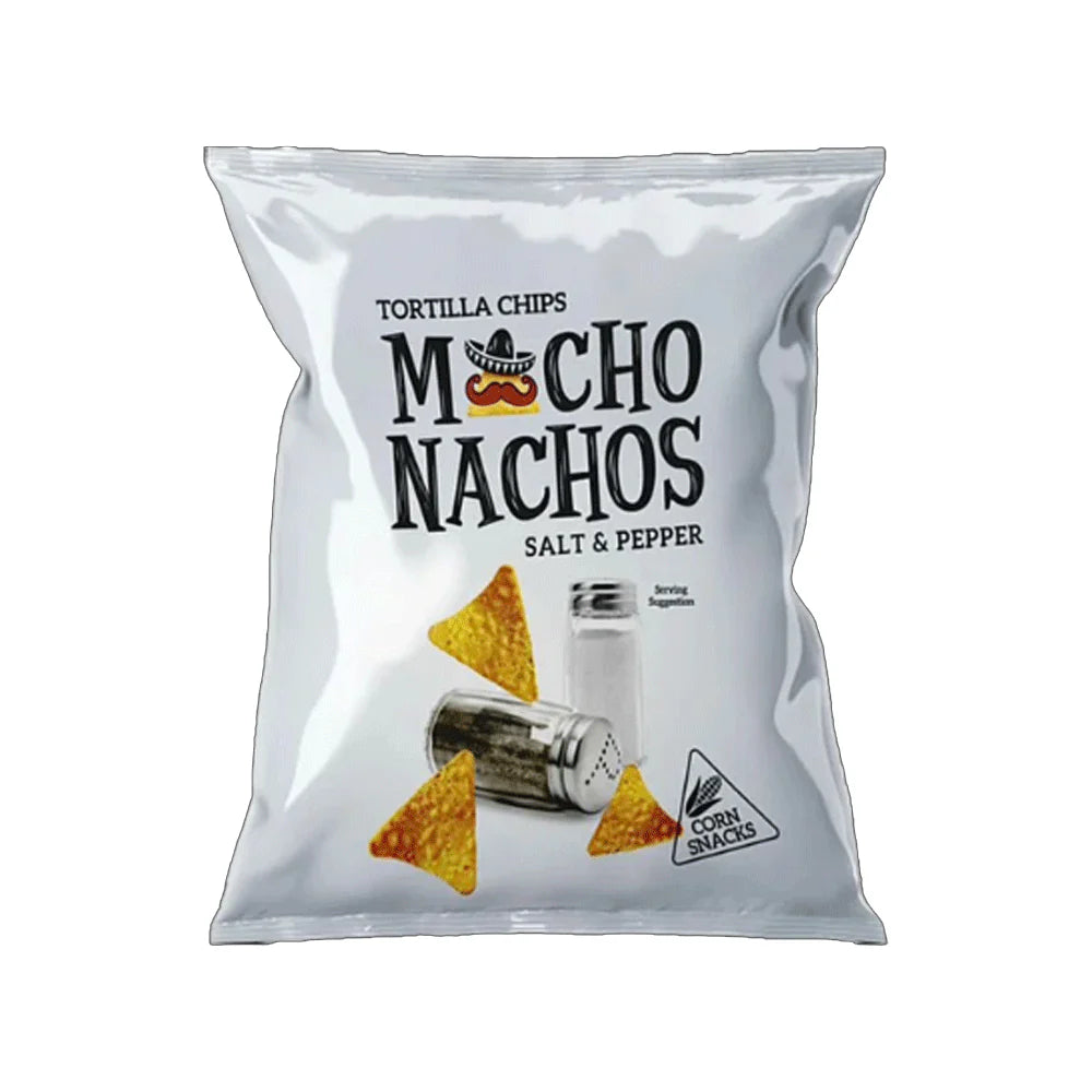 MACHOS TORTILLA CHIPS SALT & PEPPER 38 GM