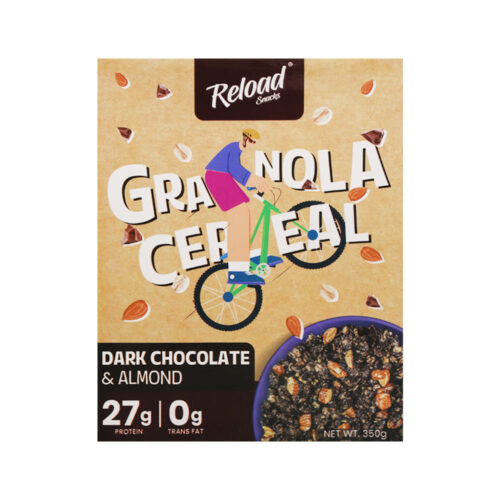 RELOAD GRANOLA CEREAL - DARK CHOCOLATE & ALMOND 350 GM
