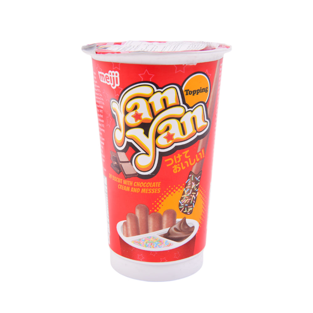 MEIJI YAN YAN BISCUIT CHOCOLATE CREAM TOPPING 30 GM