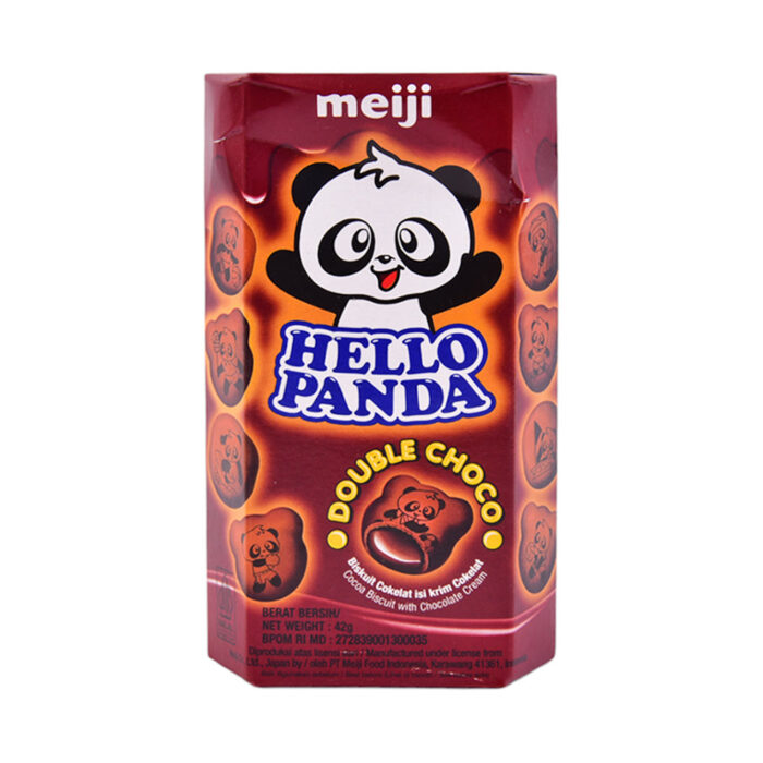 MEIJI HELLO PANDA BISCUIT DOUBLE CHOCO 42 GM