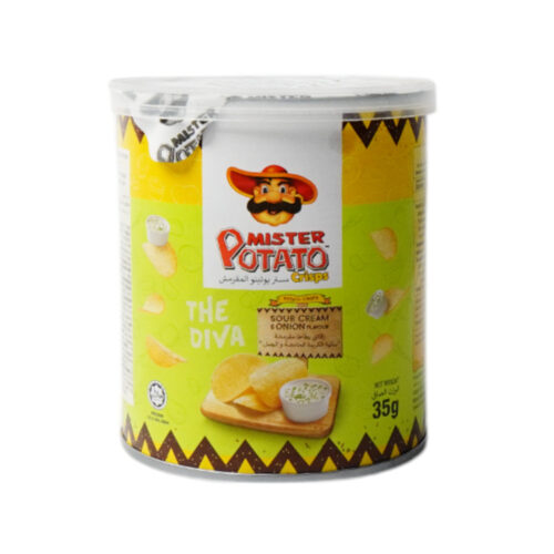 MISTER POTATO CHIPS SOUR CREAM & ONION 35 GM