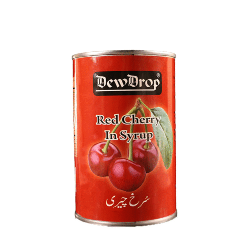 DEWDROP RED CHERRY IN SYRUP 350 GM BASIC