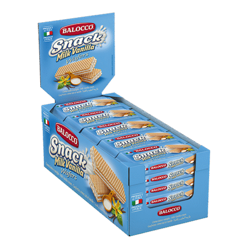 BALOCCO SNACK MILK VANILLA WAFERS 45G-BOX