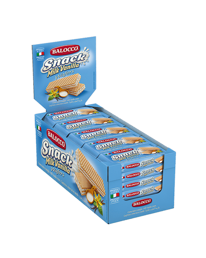 BALOCCO SNACK MILK VANILLA WAFERS 45G-BOX