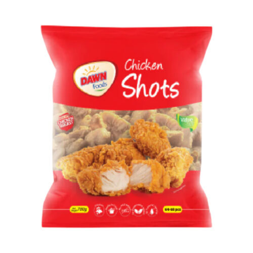 DAWN CHICKEN SHOTS ECOCOMY 68PCS PACK 780 GM