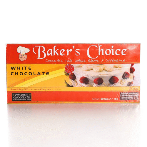 BAKERS CHOICE WHITE CHOCOLATE 500GM