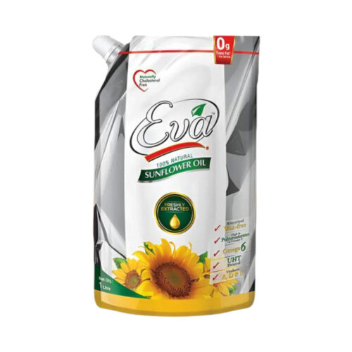 EVA SUNFLOWER OIL POUCH 1 LTR