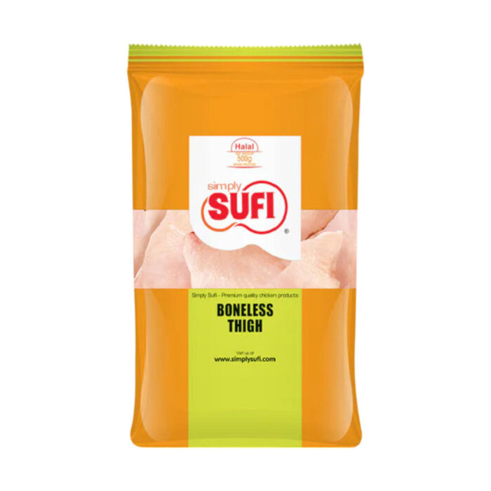 SUFI BONELESS THIGH SKIN ON 500 GM