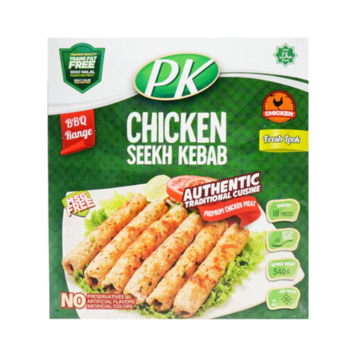 PK FOOD CHICKEN SEEKH KEBAB 540GM