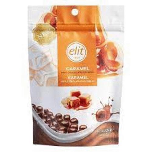 ELIT CHOCOLATE CARAMEL POUCH 125 GM