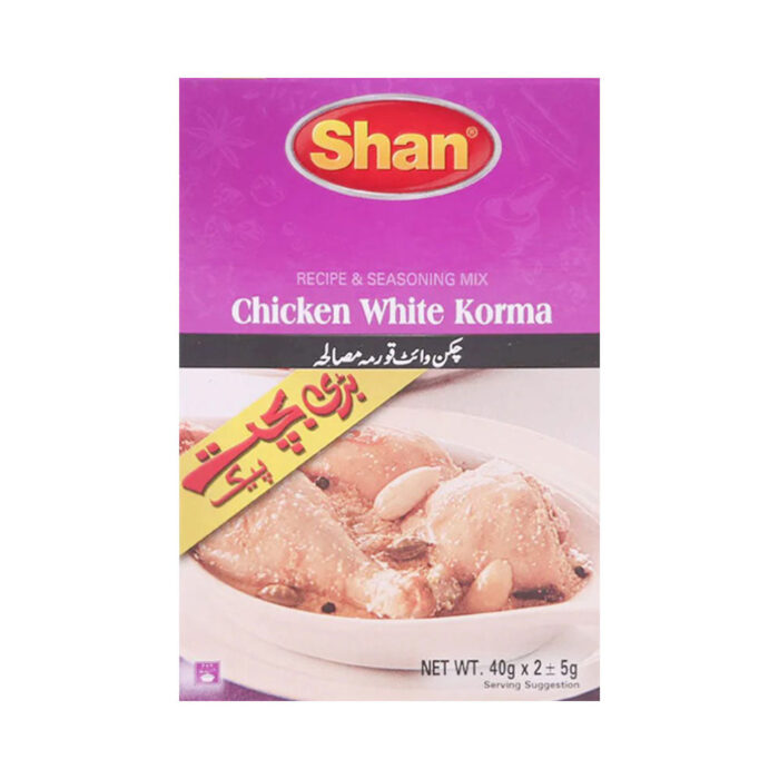 SHAN CHICKEN WHITE KORMA MASALA DOUBLE PACK 2X40 GM
