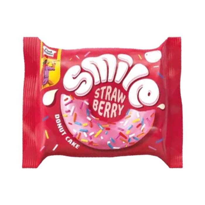 PEEK FREANS SMILE STRAWBERRY DONUT CAKE 39 GM