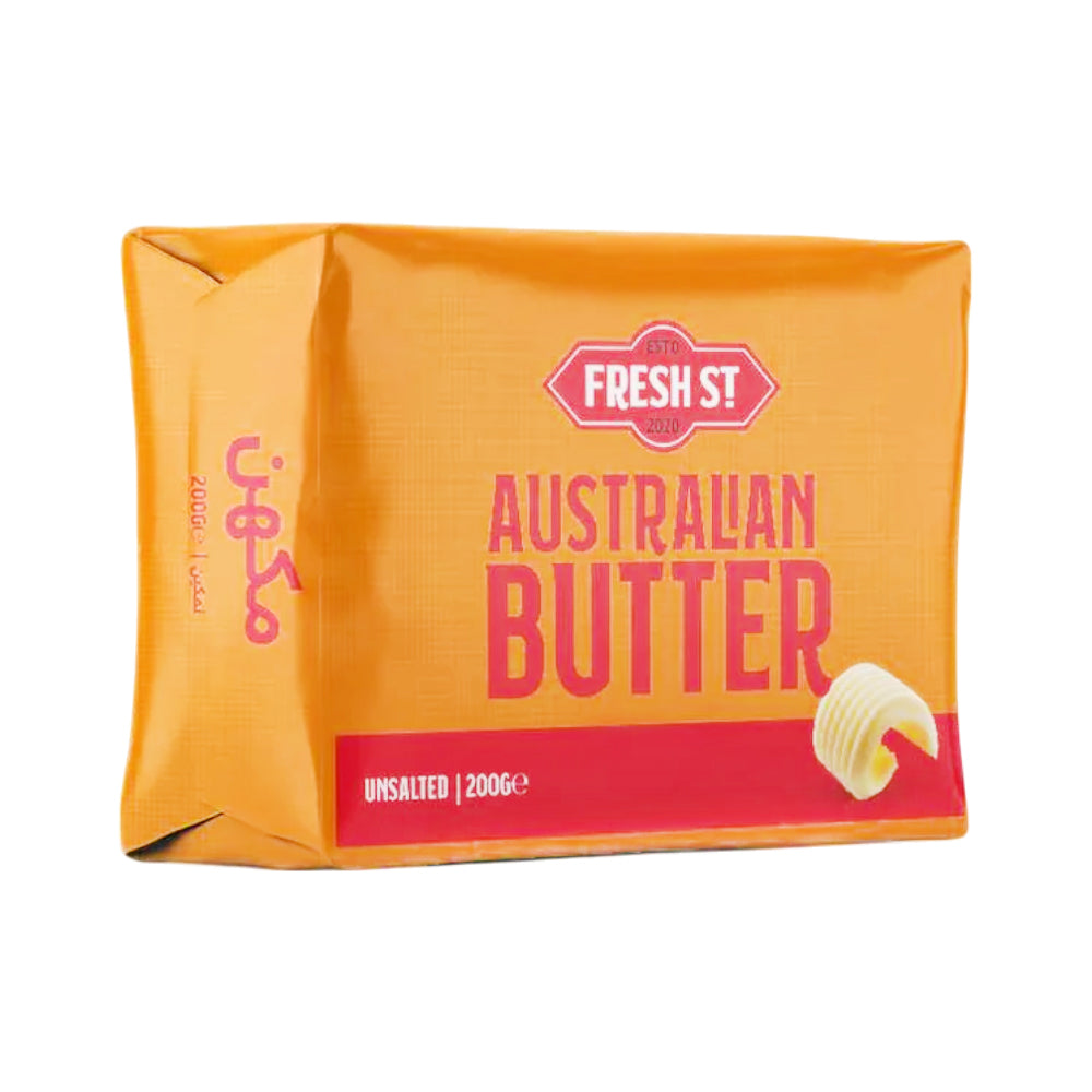FRESH ST AUSTRALIAN UNSALTED BUTTER 200GM