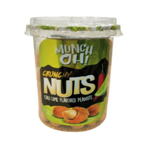 MUNCH OH CRUNCHY NUTS CHILI LIME PEANUTS 150GM