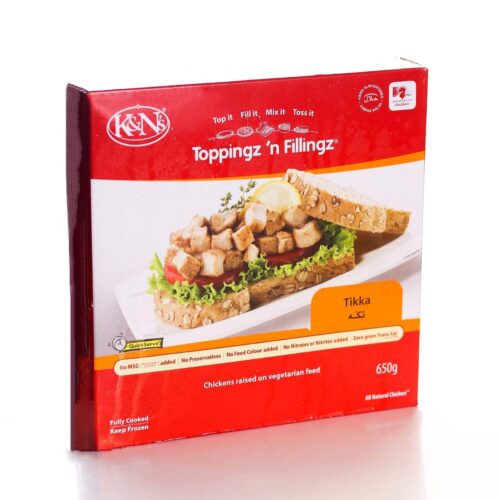 K AND N TOPPINGZ N FILLINGZ TIKKA 650 GM
