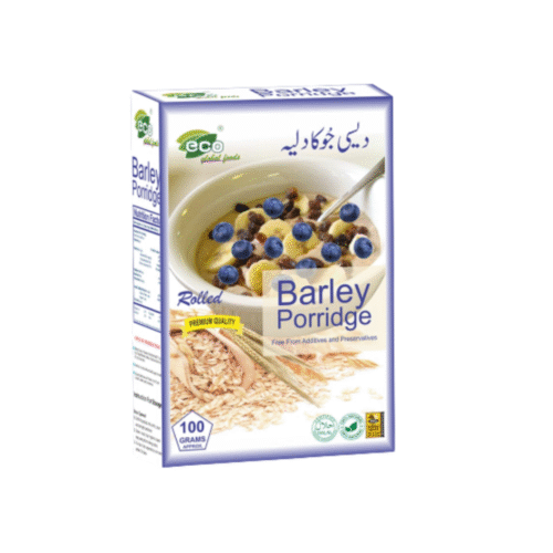 ECO ROLLED BARLEY PORRIDGE 100GM